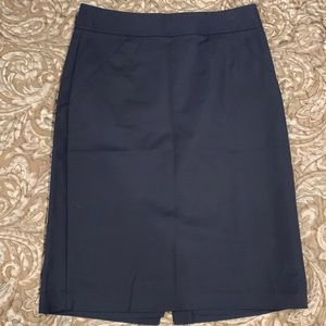 Banana republic pencil navy skirt